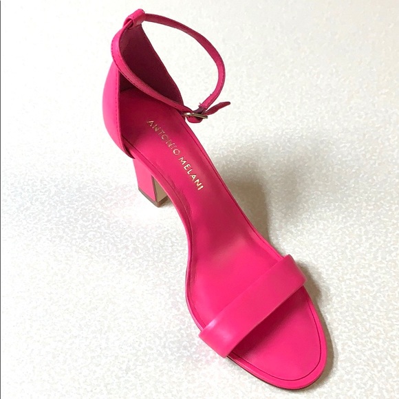 NWT Antonio Melani Stacen Leather Dress Sandal - Picture 5 of 7